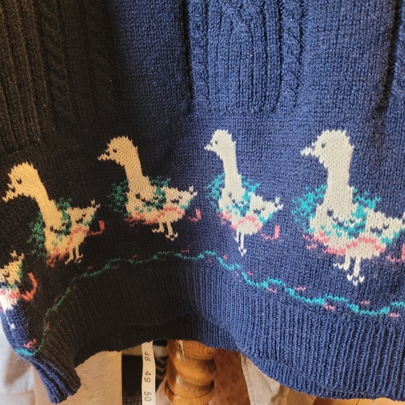 Vintage Goose Pattern 100% Wool, Woolrich, L - Picture 5 of 7